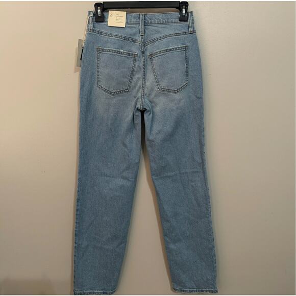 Universal Thread Jeans Womens 2 Short High Rise 90s Straight Comfort Stretch - Picture 4 of 10